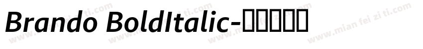 Brando BoldItalic字体转换